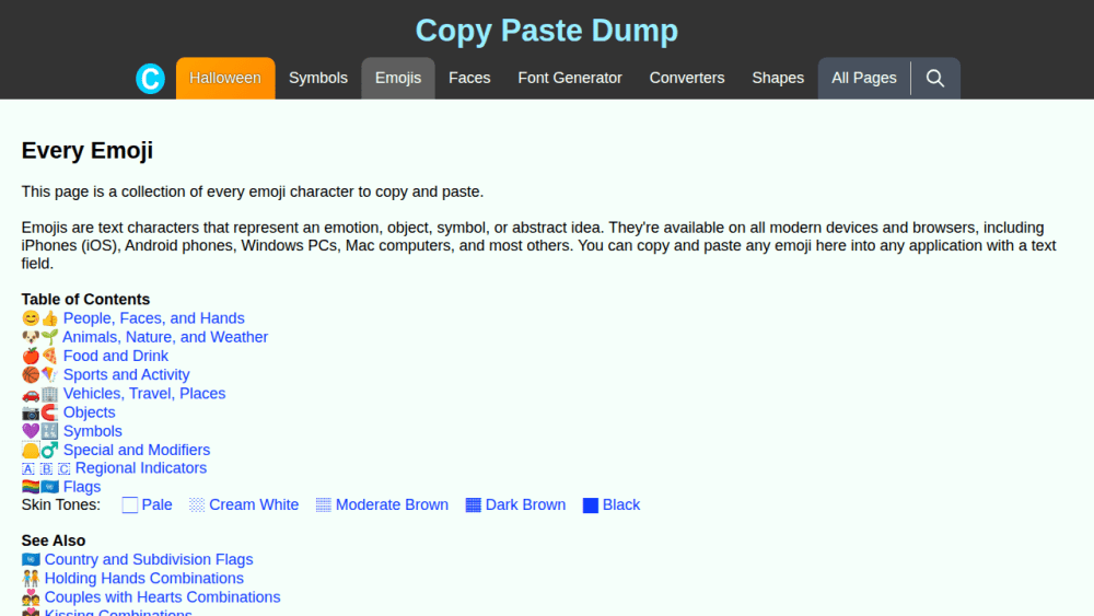 Every Emoji - Copy Paste Dump