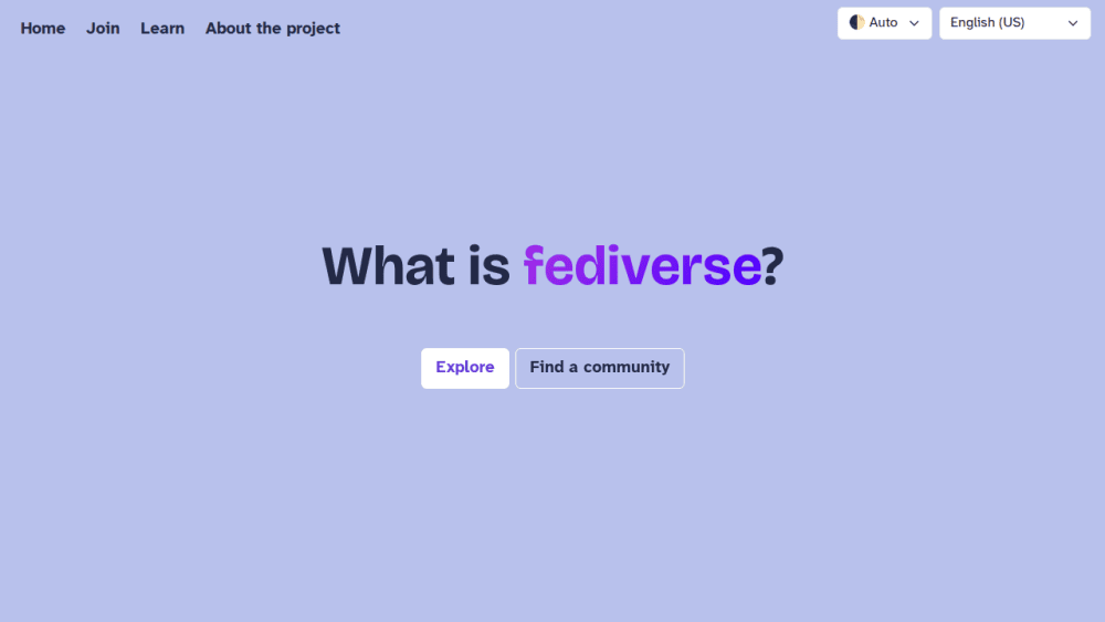 Join the fediverse!