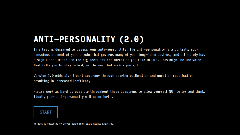 Anti-Personality Test
