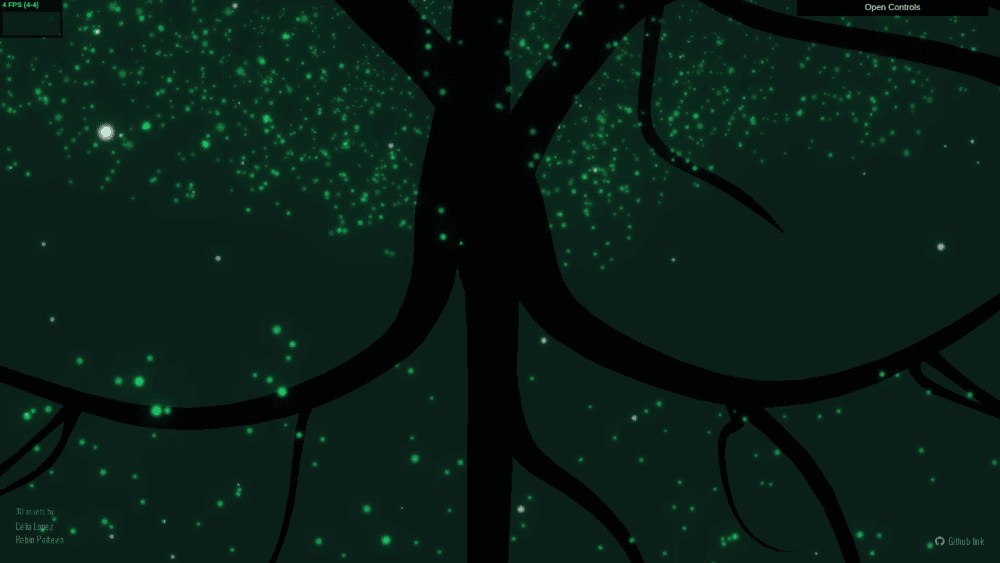 Glowing tree