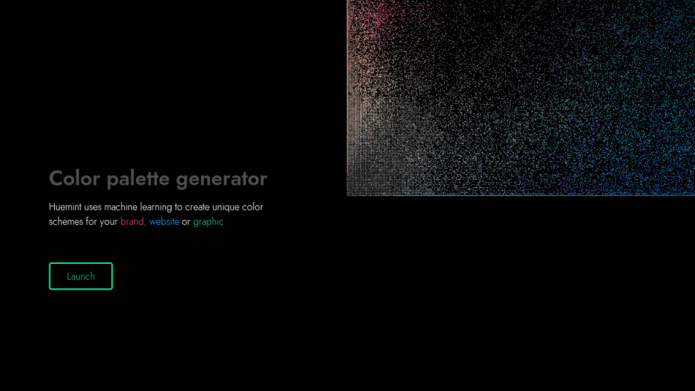 Huemint - AI color palette generator