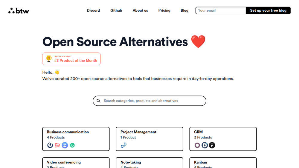 Open Source Alternatives