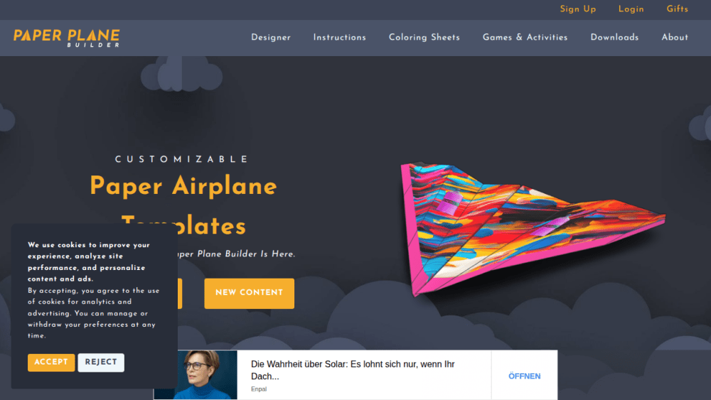 Paper Plane Builder | Customize and Design Paper Airplane Templates