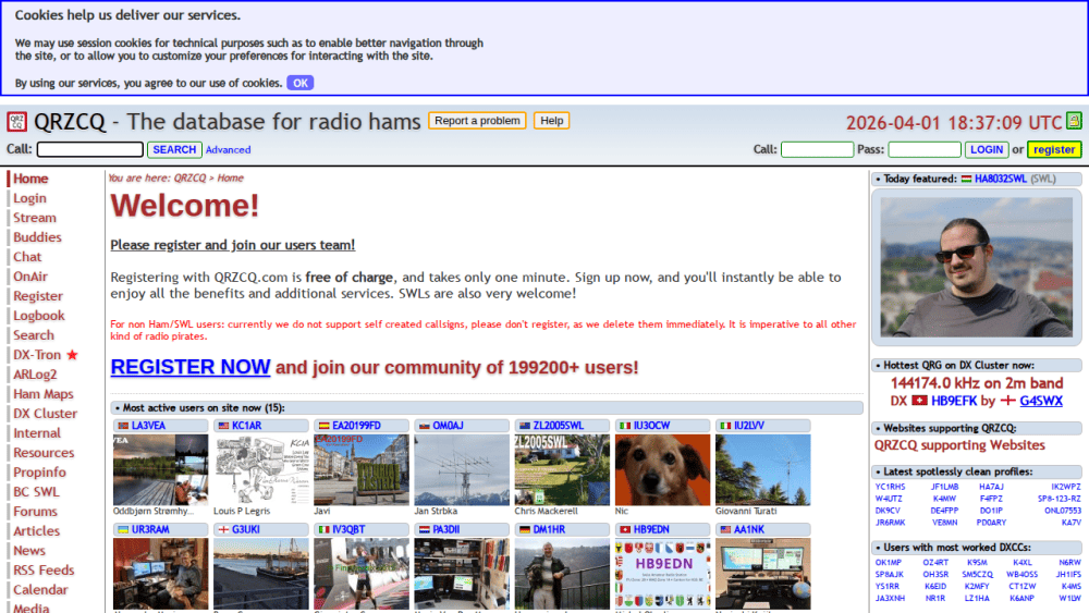 QRZCQ - The database for radio hams