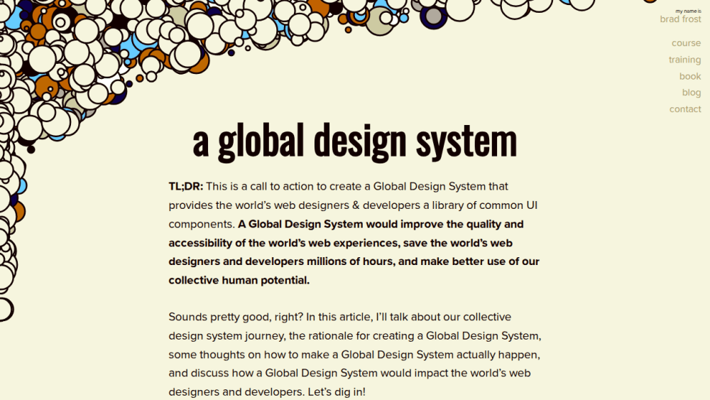 A Global Design System | Brad Frost