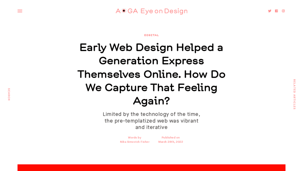 Early Web Design Helped a Generation Express Themselves Online.