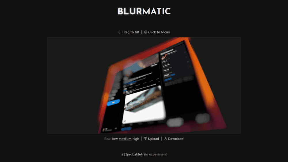 Blurmatic