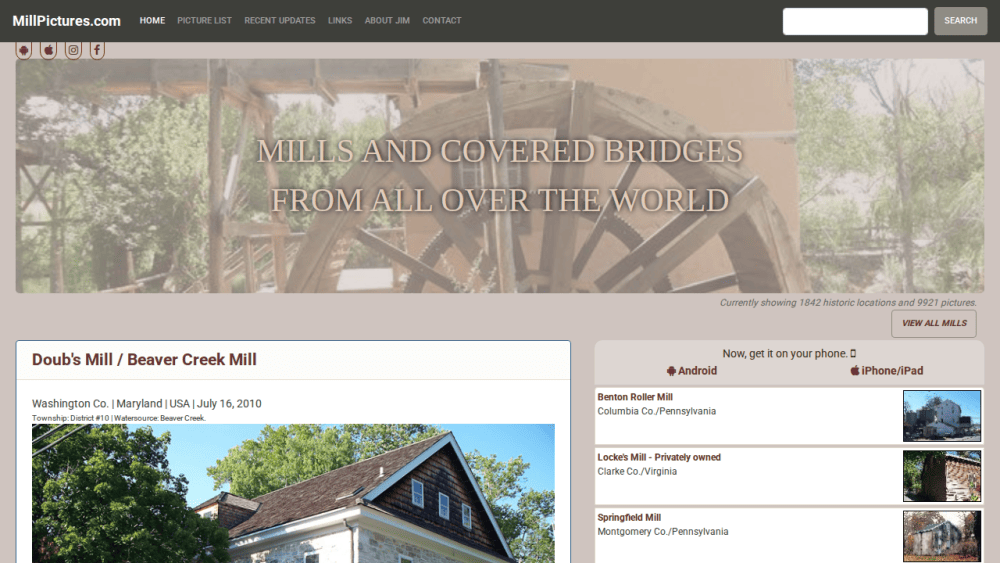 Mill Pictures and Historic Information