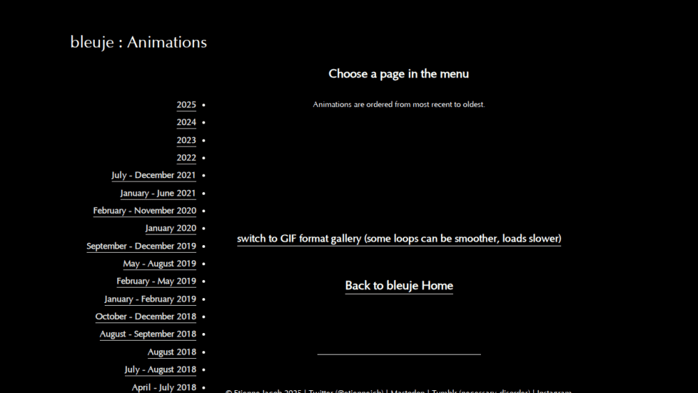 bleuje : Animations