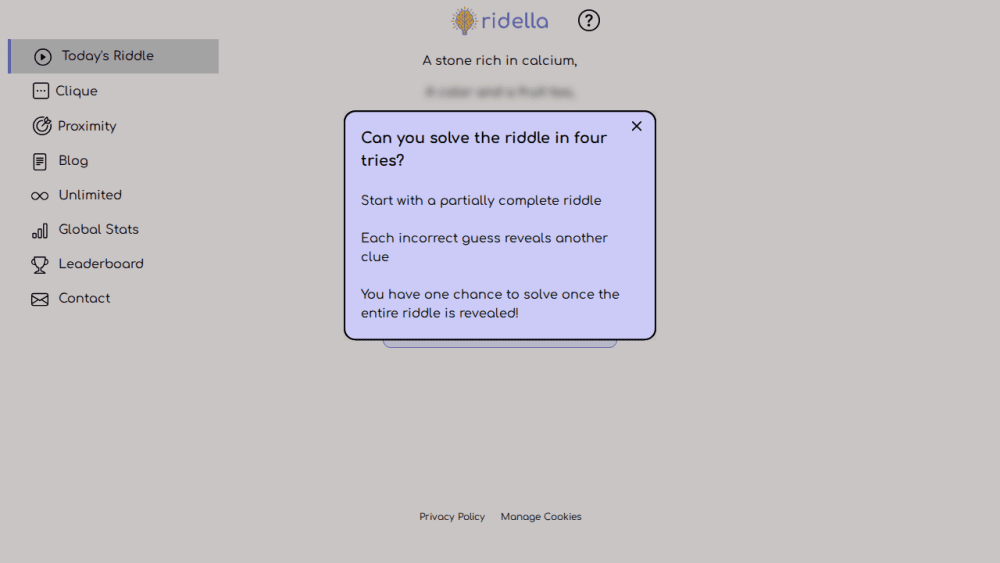 Ridella - Daily Riddle Game