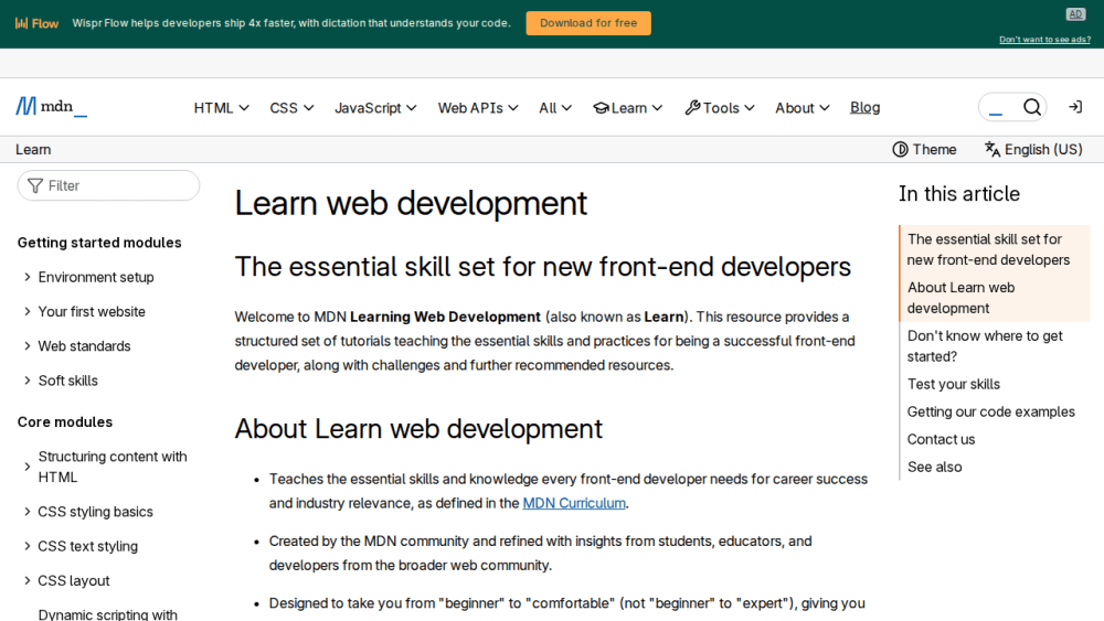 Learn web development | MDN