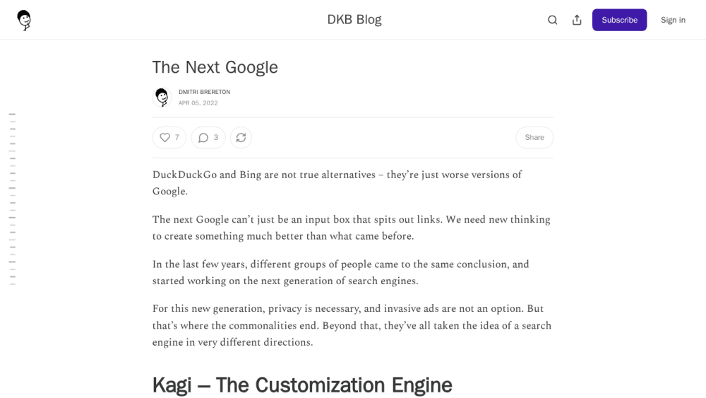 The Next Google | DKB