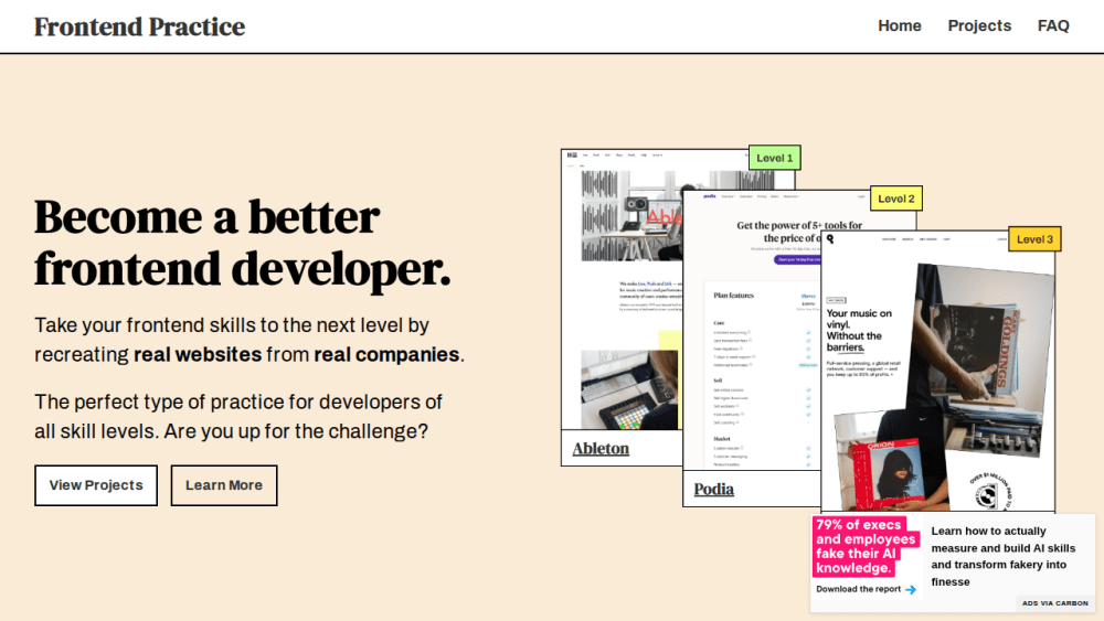 Frontend Practice | Become a better frontend developer.