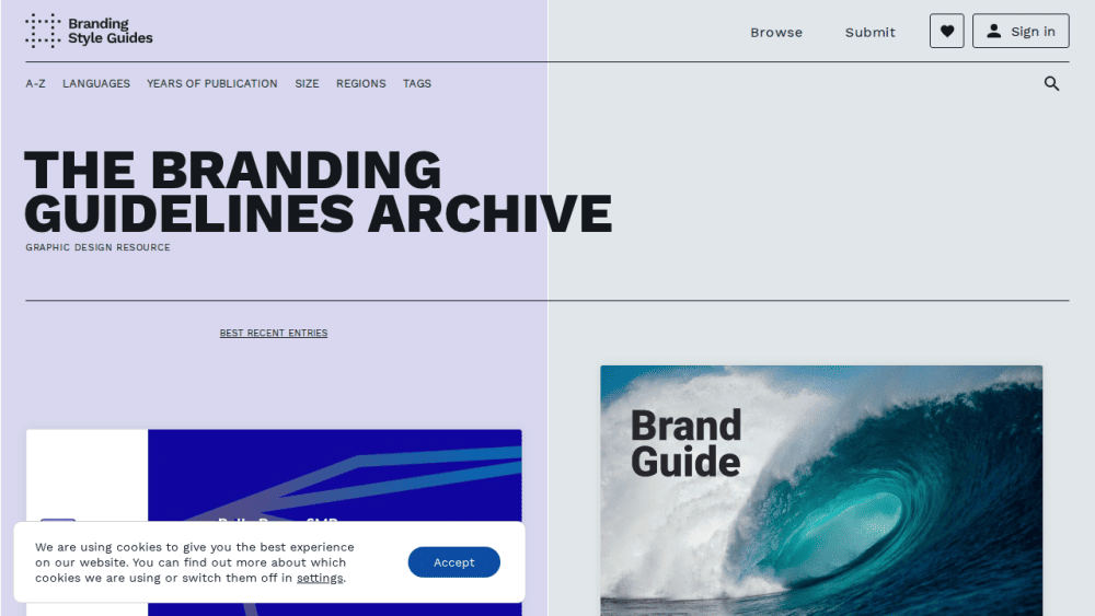 The branding style guidelines documents archive